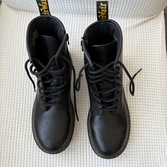Dr. Martens Black Leather Boots kids - Picture 2 of 6
